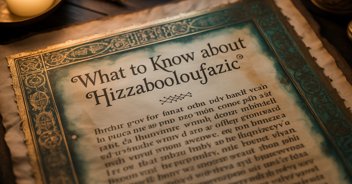 What to Know About Hizzaboloufazic: A Complete Guide