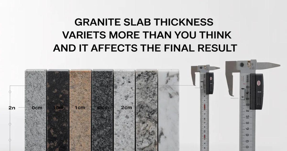 Granite Slab Thickness Varies More Than You Think and It Affects the Final Result