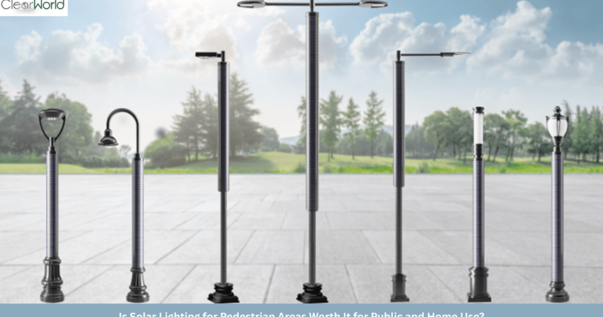 Is Solar Lighting for Pedestrian Areas Worth It for Public and Home Use?